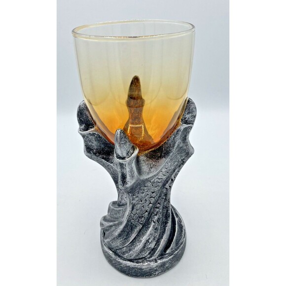 Game Of Thrones Dragon Claw Goblet Drinking Glass House of the Dragon Chalice 9” - Picture 2 of 11